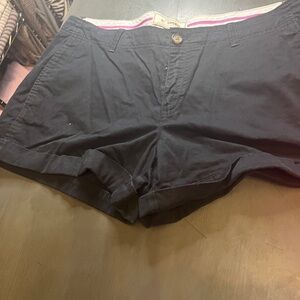 Old Navy Black Bermuda Shorts Relaxed Fit Cotton